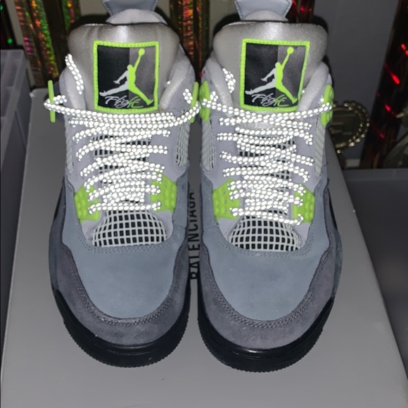 retro 4 lime green
